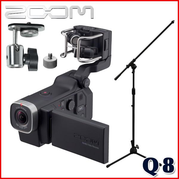Zoom 本格的なxyマイク搭載のビデオカメラ Q8 マイクスタンド 取付用アダプター付き Q8 Neji 楽器のことならメリーネット 通販 Yahoo ショッピング