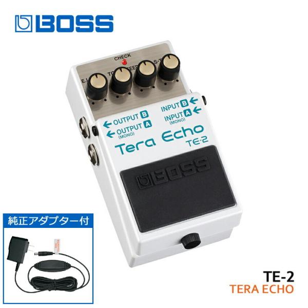 BOSS テラエコー TE-2 純正ACアダプター付 ボス エフェクター