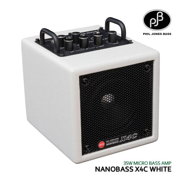 PHIL JONES BASS ベースアンプ 小型 ミニ コンパクト NANOBASS X4C WHITE ナノベース PJB フィルジョーンズ