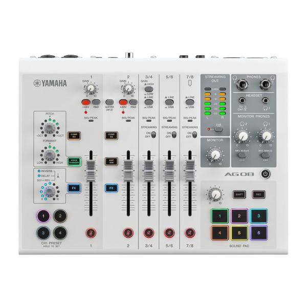 YAMAHA ヤマハ AG08 WHITE 配信用ミキサー
