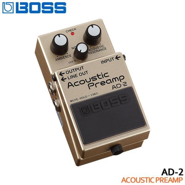 BOSS アコースティックプリアンプ AD-2 エフェクター BOSS（ボス） アコースティックプリアンプ AD-2 エフェクター : 音響