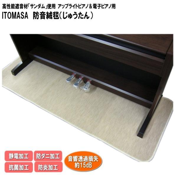 【未使用新品定価28000円】ピアノ用防音ジュータン(イトマサ） イトマサ ピアノ用 防音ジュータン（防振マット） ベージュ : 音響機材