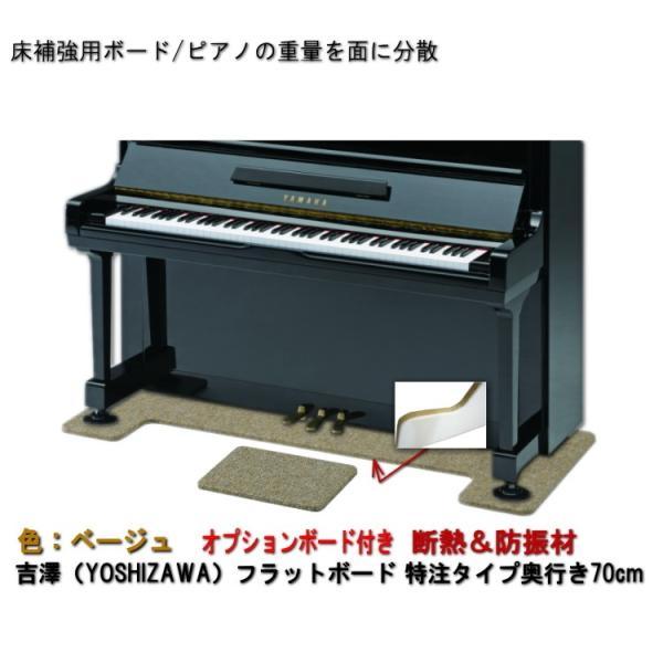 フラットボード　ベージュ　ピアノ用 防音　床補強用ボード ワイドタイプ】ピアノ用 防音＆断熱＆床補強＋補助ボード：フラット
