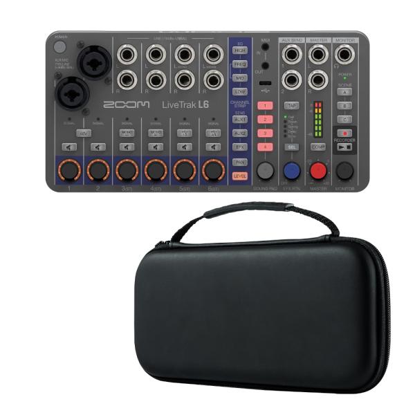 ZOOM ズーム LiveTrak L-6 / L6 ミキサー型MTR セミハードケース付き