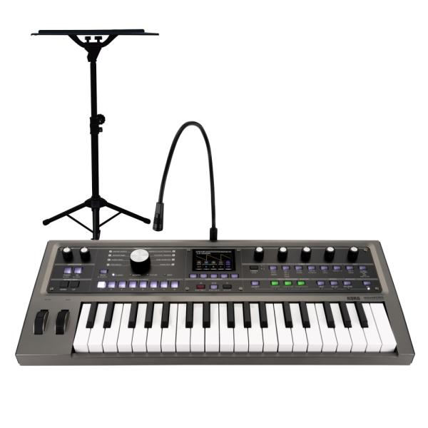KORG コルグ コンパクトシンセサイザー micro KORG2 キーボードスタンドセット 小型シンセに最適なスタンド