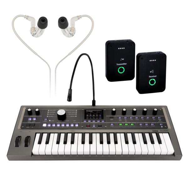 KORG コルグ コンパクトシンセサイザー micro KORG2 ワイヤレスイヤモニターセット ギタリストにもお勧め ワイヤレスイヤモニ