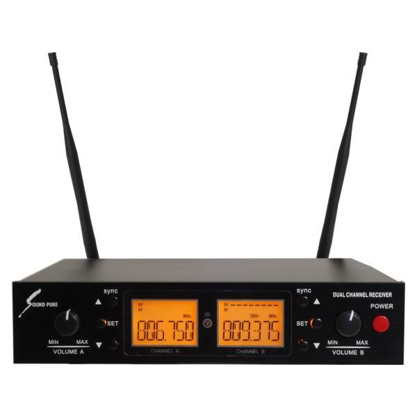 SOUNDPURE サウンドピュア 800MHzワイヤレス受信機 2ch SP-W-H01 