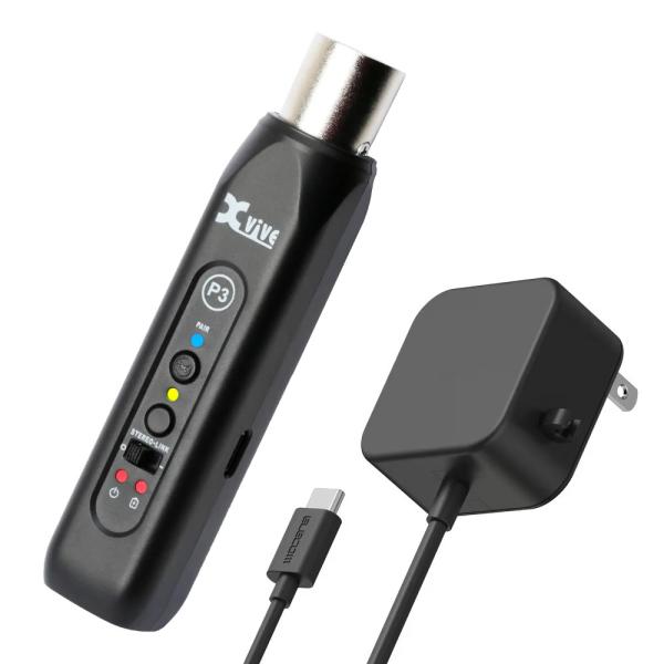 xvive Bluetoot受信機 充電対応 XV-P3 スタジオ練習 簡易PAセットに ワイヤレス再生が便利