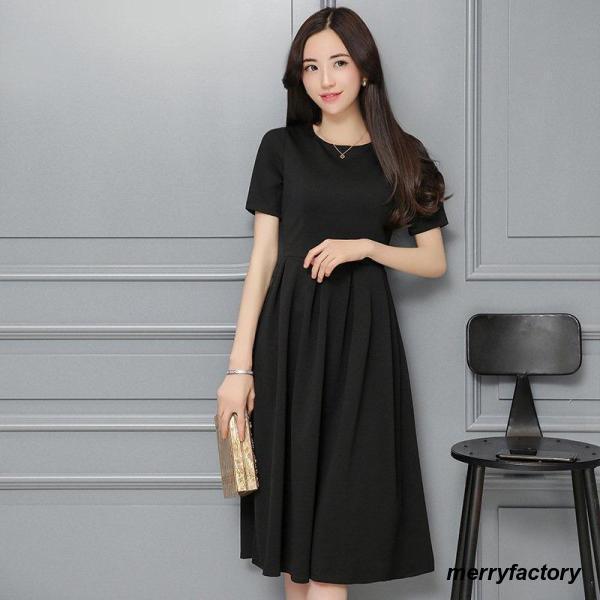 レディース　フォーマル　ワンピース　黒　夏用　半袖 Fitme Moi レディース フォーマル ワンピース 黒 夏用 半袖 Fitme Moi 楽天