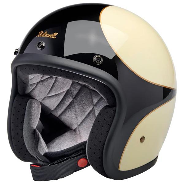 Biltwell Bonanza Scallop Gloss Vintage White/Gloss Black