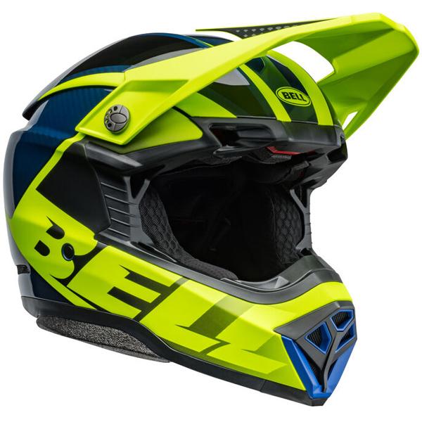 BELL Moto-10 Spherical Sliced Matte Gloss Retina/Blue : メリケン