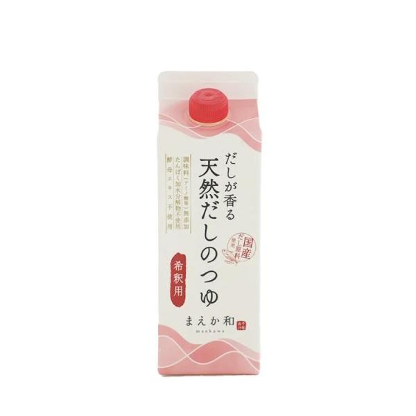 マエカワテイスト だしが香る 天然だしのつゆ 500ml  1本 国産原材料  化学調味料無添加 天然だし