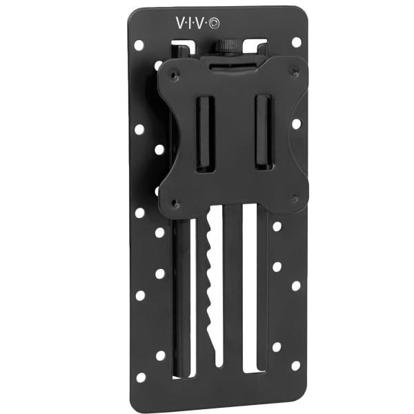 Color:ブラック VIVO 高さ調節可能なVESAアダプタアクセサリーブラケットキット 個別モニター13インチから27インチの画面用(STAND-VAD3)