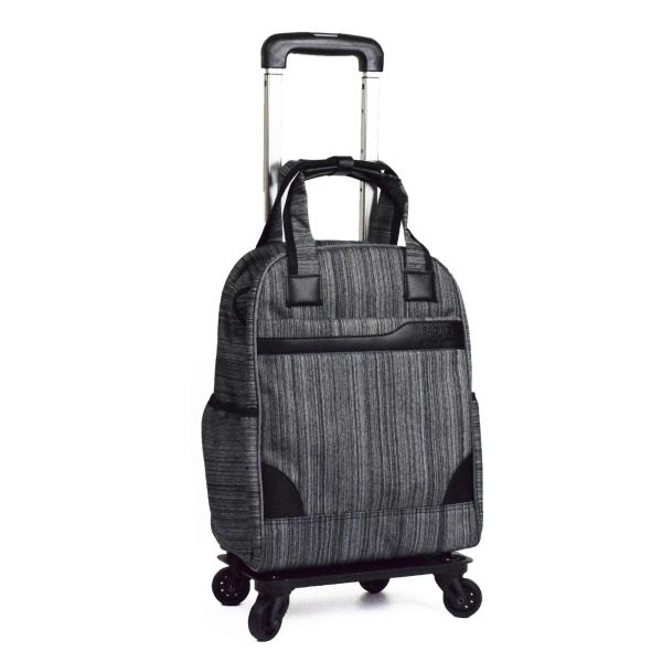 Color:ブラックヘアーライン 【神戸リベラル】 BAGING ショッピングキャリー トラベルバッグ 男女兼用 機内持ち込み 4輪 3段階調整 完成品 906 (ブラックヘアーライン)防水加工、撥水加工を施したショッピングキャリー。4輪タ...