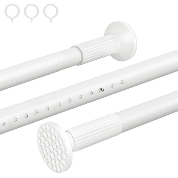 Color:白_Style:幅130~230cm 【整理収納アドバイザー推薦】チチロバ(Titiroba) つっぱり棒 強力 突っ張り棒 長い ツッパリ棒 カーテンレール 部屋干し 洗濯物干し 伸縮棒 パイプ直径32mm 幅130~230c...