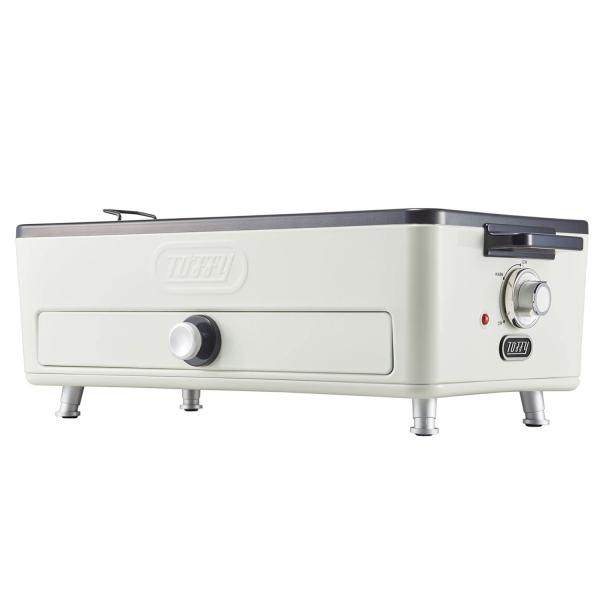 他サイト： Color:アッシュホワイト 【Toffy/トフィー】 スモークレス焼肉ロースター K-SY1 アッシュホワイト 低煙 おうち焼肉 グリル 2WAY 焼き網・平面プレート サイドヒの商品画像