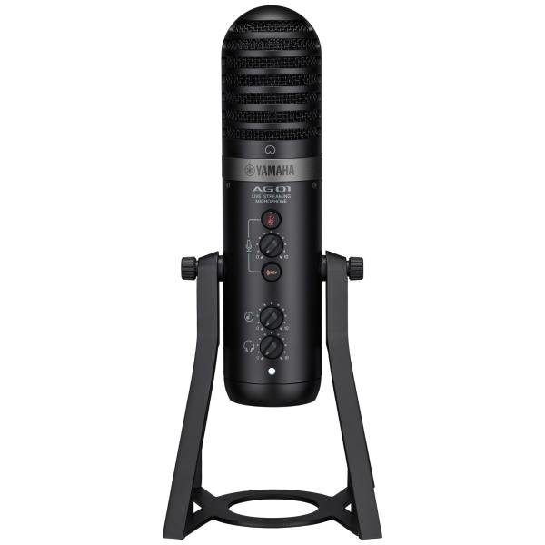 他サイト： Color:ブラック ヤマハ YAMAHA ライブストリーミングマイクロフォン マイク一体型 USBマイク ブラック AG01 Bの商品画像