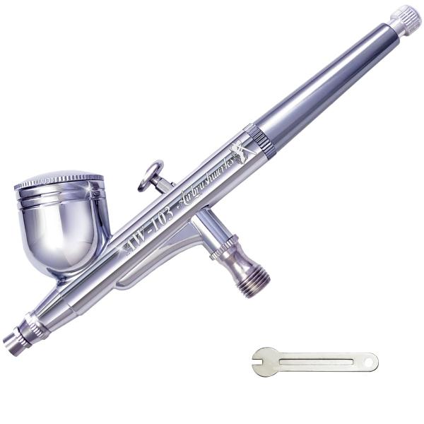 他サイト： Size:AW-103 口径0.3mm 【エアブラシワークス】エアブラシ AW-1シリーズ ハンドピース 口径 0.2mm 0.3mm 0.5mm ダブルアクション 精密エアブラシアート制作可能の商品画像