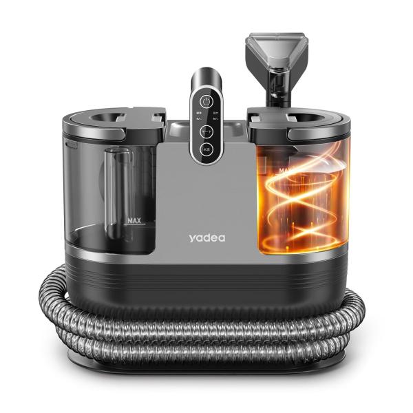 Style:加熱式_PatternName:1年メーカー保証 【60度お湯生成×15000Pa強力吸引】Yadea R6 クリーナー 加熱式 布洗浄機 染み抜き ソファクリーナー 絨毯クリーナー 水洗い 車用掃除機 スチーム バキュームクリ...