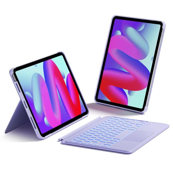 Size:iPadAir11インチ/Air5/4/Pro11第4/3/2/1世代_Color:パープル Inateck iPad Air 11インチ M3 2025/M2 2024用 着脱式キーボード付きケース 横/縦置 iPad Air