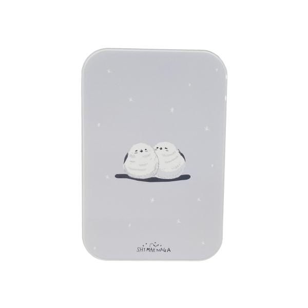 キヤノン iNSPiC用 春を待つシマエナガ 着せ替えプレートキヤノン ミニフォトプリンター インスピック PV-223用　着せ替えプレート 春を待つシマエナガマグネット固定式でかんたんに着せ替えカラー：グレー