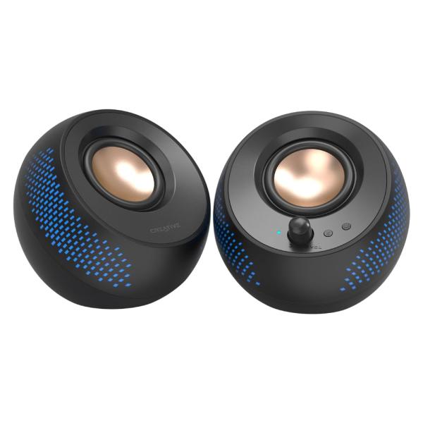 Creative Pebble X 大型RGB ライティング 2.75インチドライバー USB PDポート搭載 30W RMS/ピーク出力60W PC スピーカー SP-PBLX-BKUSBオーディオ/Bluetooth/アナログ接続対応 ...