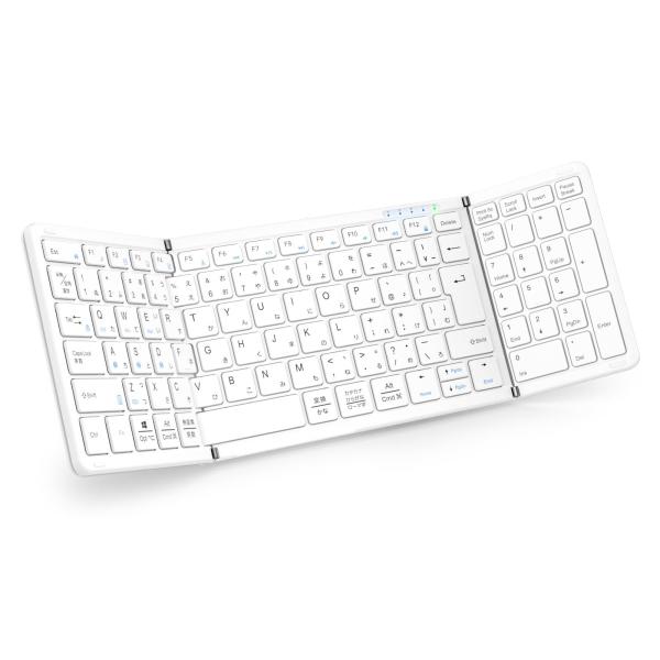 Size:テンキー付き_Color:ホワイト 【最新型】Omikamo キーボード