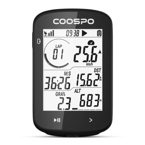 COOSPO CS300 サイクルコンピュータ GPS サイコン 無線 自転車 スピードメーター ロードバイク用 速度計 2.6インチ 並行輸入 COOSPO CS300 サイクルコンピュータ GPS サイコン 無線 自転車