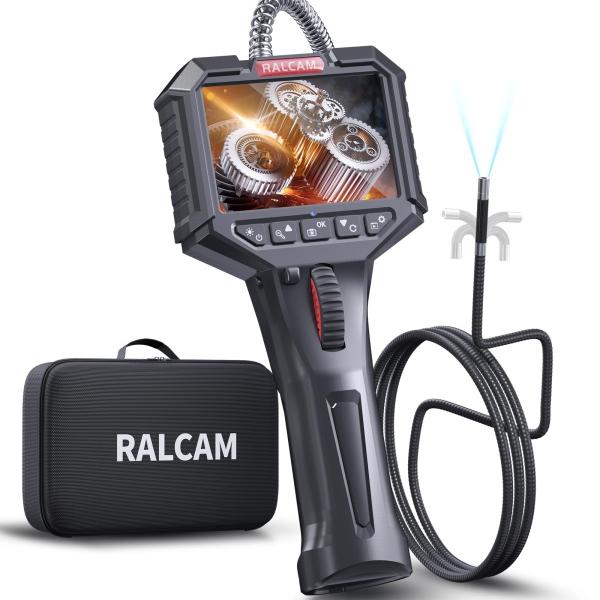 Model:6.2MM-1M半剛性ケーブル Ralcam 先端可動式ファイバースコープ 3.5インチIPSスクリーン内視鏡カメラ6.2mm直径工業内視鏡IP67防水検査カメラ 6つの調整可能