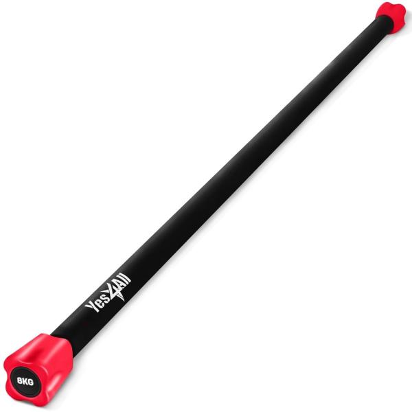 Size:8kg イエスフォーオール(Yes4All) ワークアウトバー ウェイトバー エクササイズバー 8kg 【日本正規輸入品】ENWT