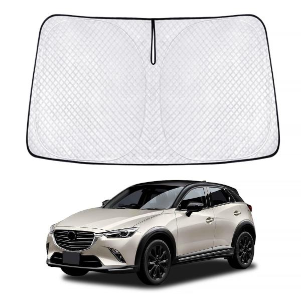 Size:マツダ CX-3 DK系 新型 マツダ CX-3 DK系 サンシェード cx3 車種専用 フロントガラス用 サンシェード カーシェード シェードカーテ