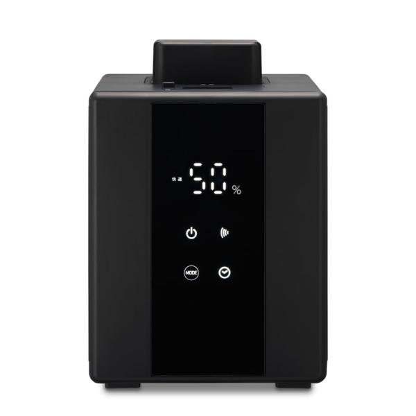 Color:ブラック_Size:500ml/h_Style:スチーム式 ドウシシャ 加湿器 スチーム式 湿度センサー付 お手入れカンタン 加湿量 500ml タンク容量 2.4L 4.8時間連続加湿 適用畳数 14畳（プレハブ）/8畳（木造...