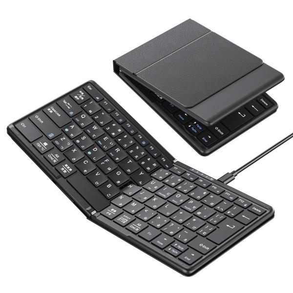 Color:ブラック Omikamo 有線＆無線両用 ipad キーボード Bluetooth