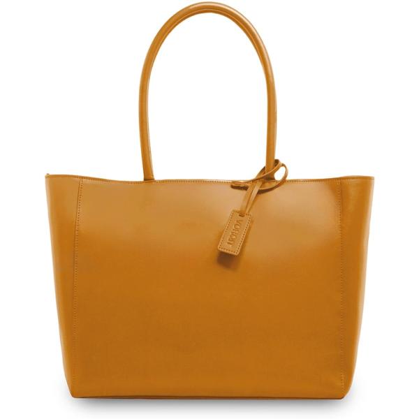 Color:キャメル [VORQIT] トートバッグ メンズ 本革 牛革 大容量 ビジネスバッグ 肩掛け 通勤 通学 A4 大きめ シンプル かばん 自立 (キャメル)シンプル本革トートバッグ。オン・オフ気にせずでかけよう。カジュアルはもち...