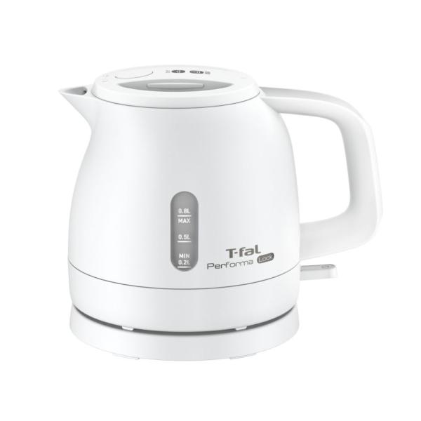 PatternName:3) 0.8L ホワイト 【オンライン限定】ティファール 電気ケトル 0.8L シンプル 転倒お湯もれロック 省スチーム設計 「パフォーマ ロック ホワイト」 軽量コンパクト KO1611JP?【軽量だから持ちやすい...
