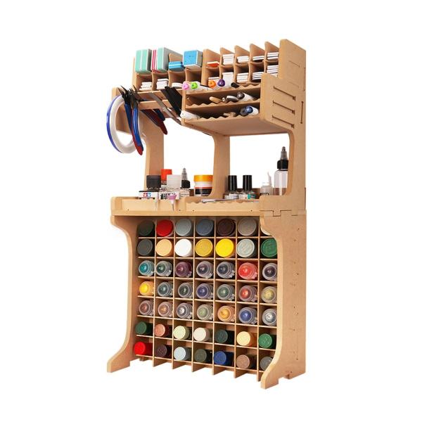 Bucasso プラモデル ペイントラック 塗料ラック 工具収納 ペン/ヤスリ