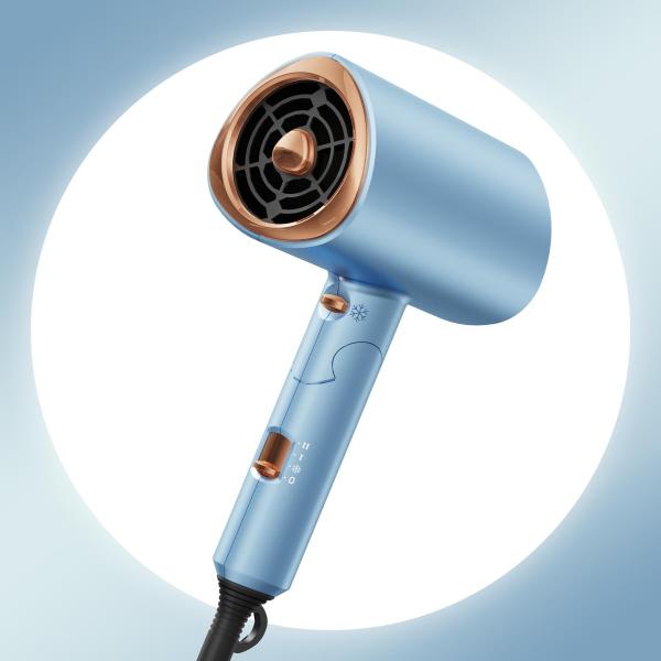 他サイト： Color:ディープスカイブルー 【2025改良型・限定色】ドライヤー 大風量 速乾 ヘアドライヤー 高濃度 マイナスイオン ヘアサロン 3段階風量 57℃恒温 折り畳み 髪の商品画像