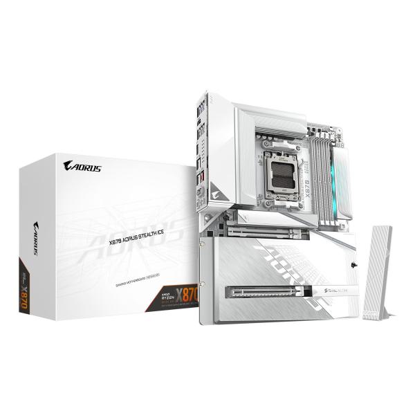 GIGABYTE X870 AORUS STEALTH ICE ATXマザーボード ホワイト A MB6786