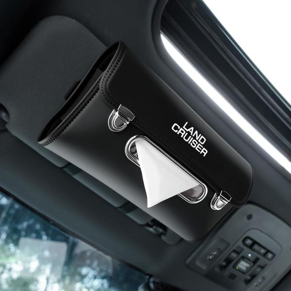 Color:ブラック_Size:ランドクルーザー ランドクルーザー 専用 車 ティッシュケース ティッシュホルダー LAND CRUISER ランドクルーザー 250系 300系 アクセサリー 内装パーツ ティッシュカバー おしゃれ ヘッド...