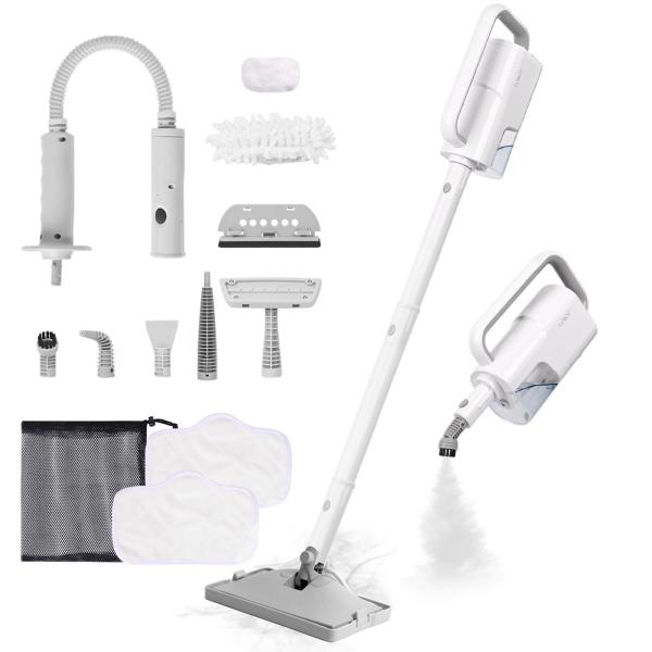 GOBOT スチームクリーナー 20秒スタンバイ スチームモップ スチーム量調整可 軽量 床掃除 高温スチーム 清掃 水拭き スチーム掃除機 キッチン掃除【立ち上げまで20秒！】 GOBOTのスチームモップは、電源を入れてから約20秒でスチ...