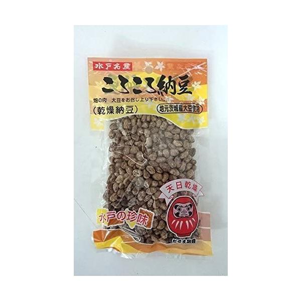 本品は納豆を天日干しして乾燥させた、伝統的な保存食です。（油で揚げたスナックタイプの「ドライ納豆」や「プチポリ納豆」とは食感、味、香り全てが異なりますので、そちらの類似品をお求めの方はご注意下さい。）こだわりの茨城県産大豆(中粒)を使用して...