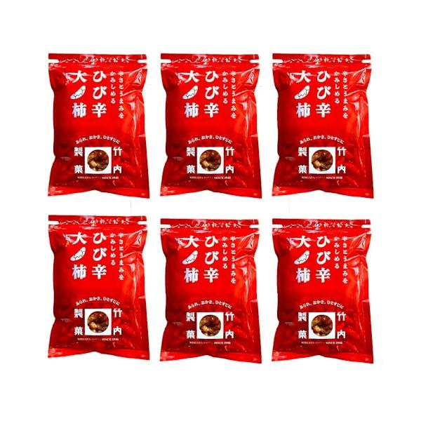 「商品情報」説明自然に入ったひびに甘辛たれをしっかり染み込ませ、ピリッと刺激のある唐辛子をふりかけました。ザクザクとした食感と辛さがくせになる大柿です。「主な仕様」内容量：220g×6袋