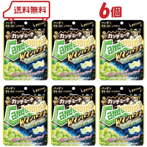 電撃×弾力のW衝撃！のカンデミーナグミWインパクトから新味登場！電撃感アップのシャイニングマスカットソーダ味！( 1000円ポッキリ 送料無料 迅速配送 小袋 お正月 成人祝 受験対策 コラーゲン ハードタイプ ハード食感グミ 噛み応え ス...