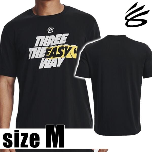 ステフィン カリー Tシャツ CURRY THREE EASY 1389562 メンズ ブラック 黒 スリー UA ロゴ 半袖 スポーツ SC30