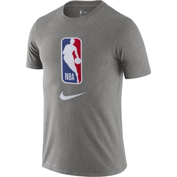 NIKE NBA Tシャツ メンズ ロゴ バスケット ナイキ 半袖 グレー AT0516