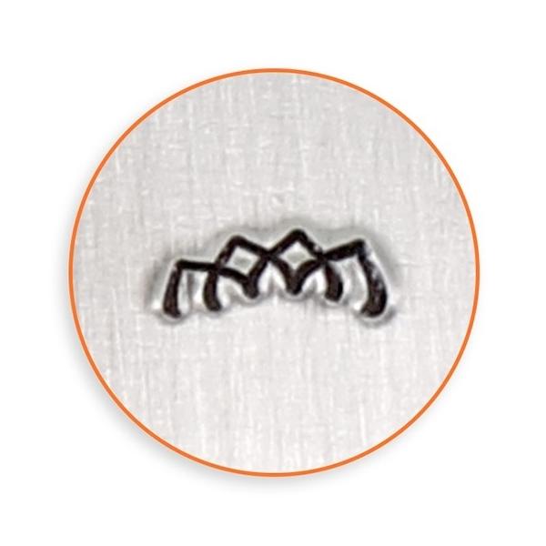 飾り線刻印Lotus Border蓮の花びらの飾り線デザインメタルスタンプ文字サイズ　約6 x 2.5mm＊・＊・＊・＊・＊・＊・＊・＊・＊・＊・＊・＊・＊・＊・＊・＊・＊この刻印(メタルスタンプ)は彫金用に開発されたもので、打刻印はすべて...