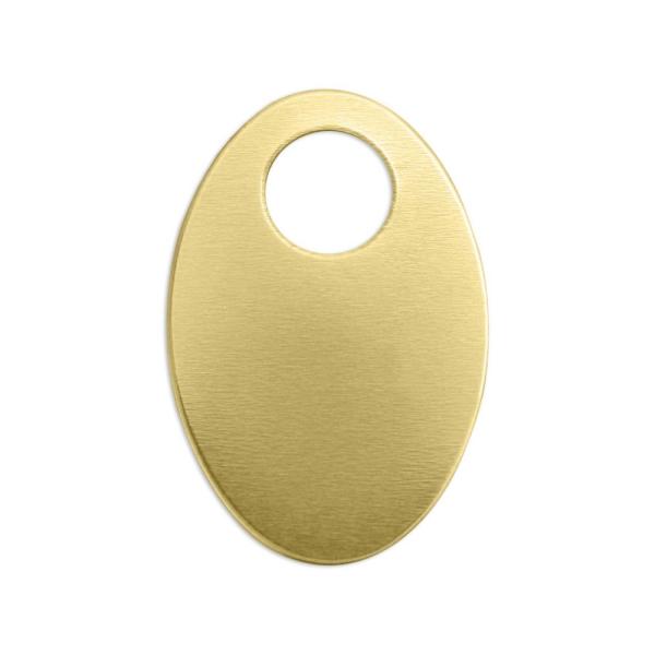 彫金用パーツ　スタンピングブランクプレミアム無地プレート＊真鍮Brassオーバルワッシャーサイズ：約30ｍｍ x 20ｍｍMade in USA細いコードや革ひもで合わせられるおしゃれなデザインプレスの影響なのか少し皿状になっています。※今...