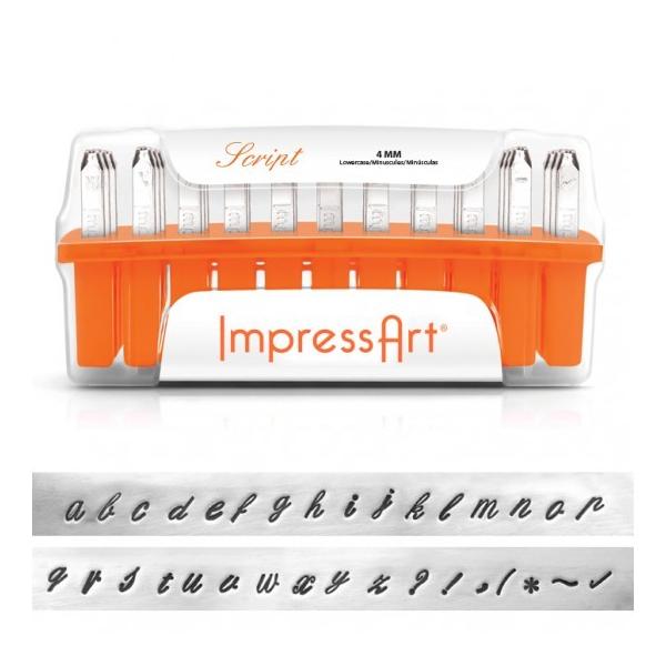 彫金用 Script Low 4mm 筆記体の小文字英語アルファベット刻印セット 革 レザークラフトにも Impressart Buyee Buyee Japanese Proxy Service Buy From Japan Bot Online