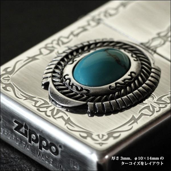 ZIPPO �^�[�R�C�Y�X�^�C�� 80053�@ �g���C�o�� �l�C�e�B�u �������� ���Ԃ���V���o�[ �W�b�|�[���C�^�[ ���i�摜2