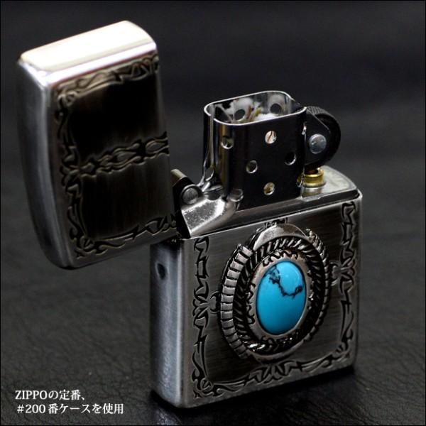 ZIPPO �^�[�R�C�Y�X�^�C�� 80053�@ �g���C�o�� �l�C�e�B�u �������� ���Ԃ���V���o�[ �W�b�|�[���C�^�[ ���i�摜3